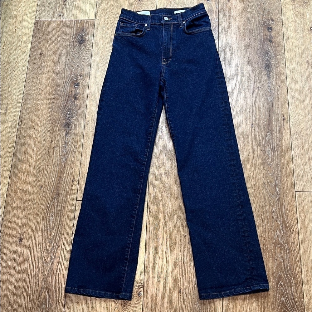 BLDWN Dark Wash High Rise Relaxed Jeans Size 27